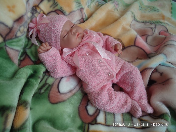 Вязаные авторские костюмчики-Розовые зефирки