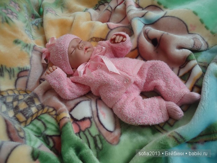 Вязаные авторские костюмчики-Розовые зефирки (фото 2)