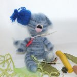 Тёплое чудо, авторская игрушка вязанная крючком