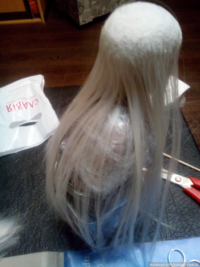 Я вернулась-3! Как я делала парик (фото 3)