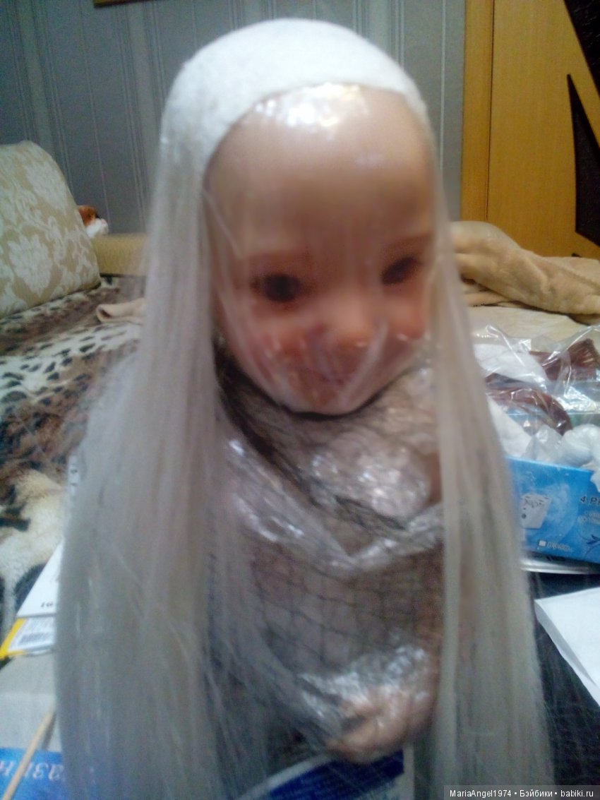 Я вернулась-3! Как я делала парик (фото 5)