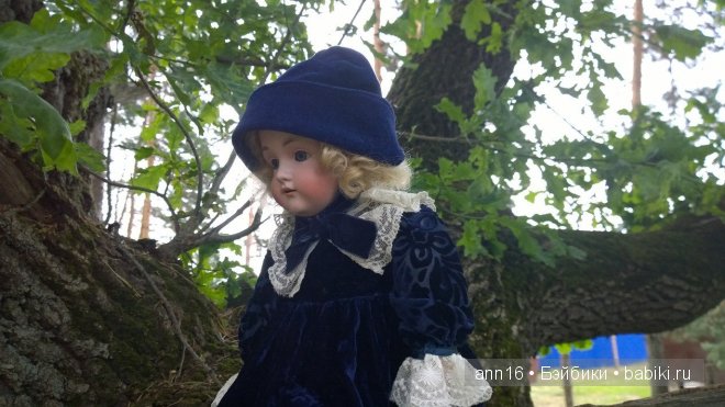 Антикварная кукла Kestner, сегодняшняя прогулка по лесу