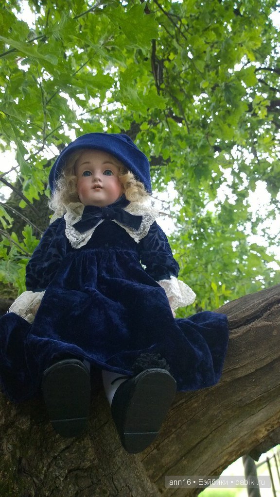 Антикварная кукла Kestner, сегодняшняя прогулка по лесу (фото 2)