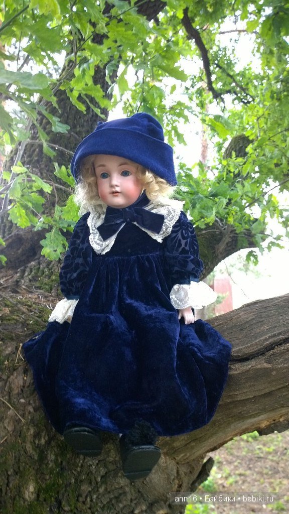 Антикварная кукла Kestner, сегодняшняя прогулка по лесу (фото 7)