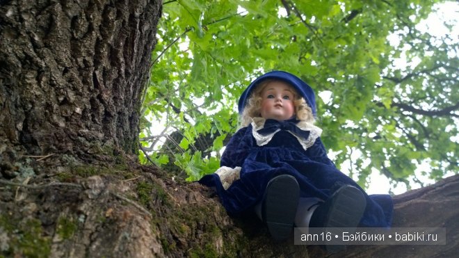 Антикварная кукла Kestner, сегодняшняя прогулка по лесу (фото 5)