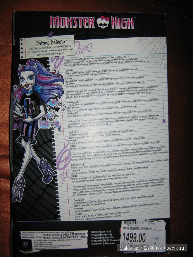 Задняя сторона коробочки