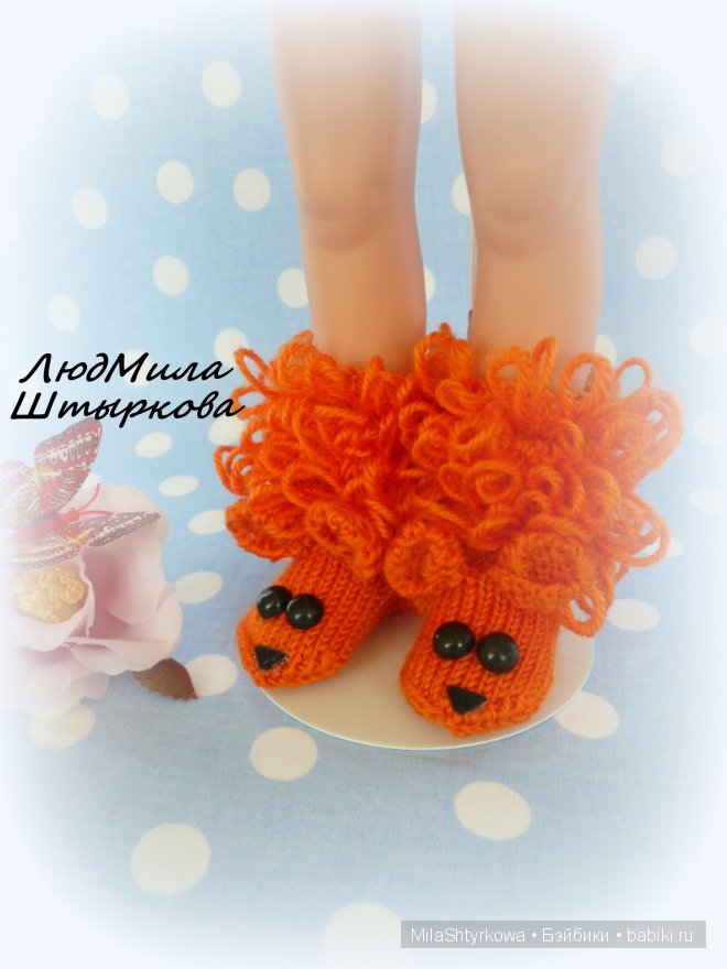 носки для кукол, носочки для кукол, носочки ручной работы, вязаные носочки для кукол