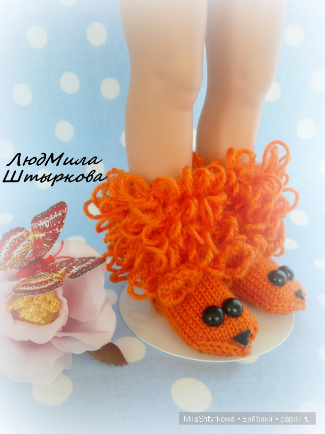 носки для кукол, носочки для кукол, носочки ручной работы, вязаные носочки для кукол