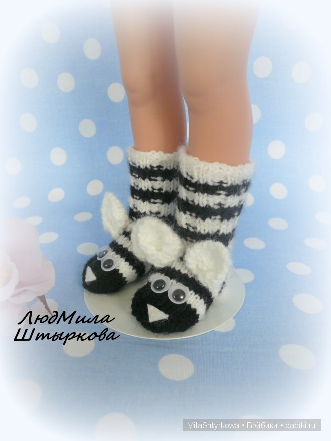 носки для кукол, носочки для кукол, носочки ручной работы, вязаные носочки для кукол