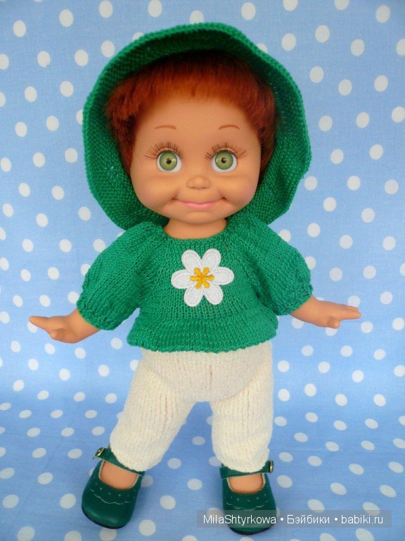 вязаная одежда для кукол.