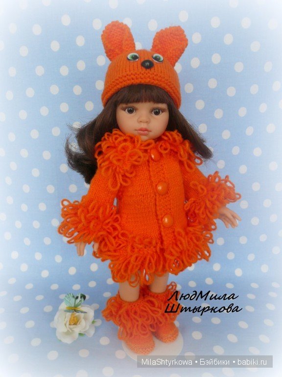 вязаная одежда для кукол.