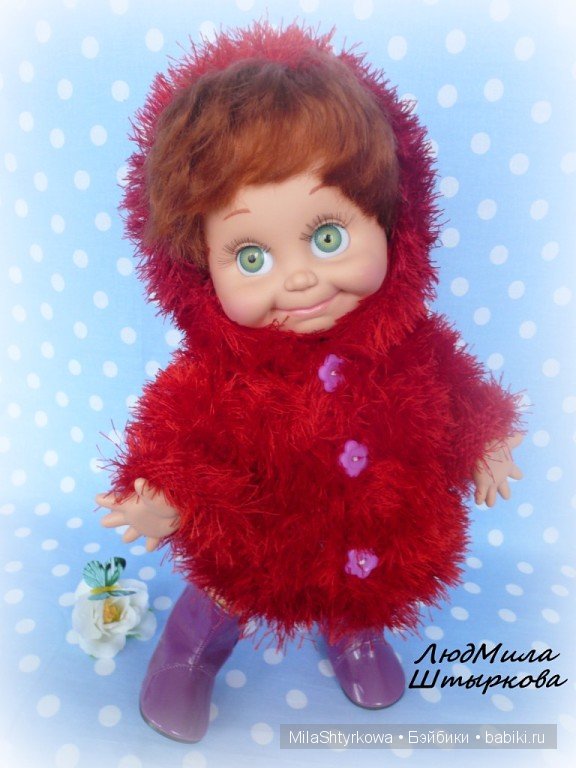 вязаная одежда для кукол.