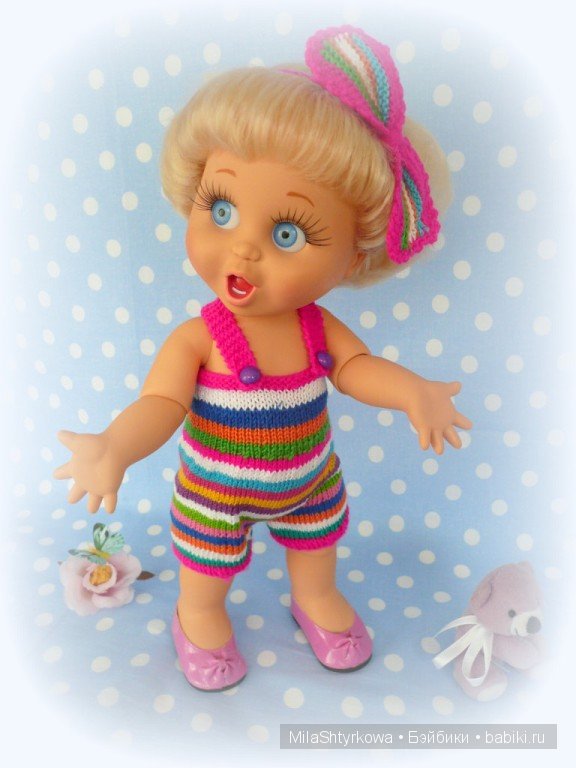 вязаная одежда для кукол.