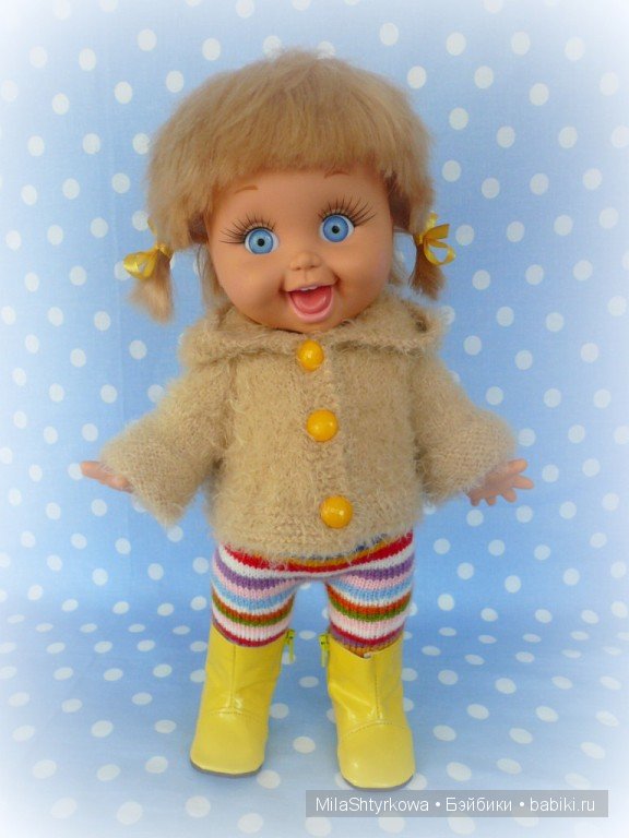 вязаная одежда для кукол.