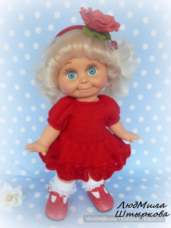 вязаная одежда для кукол.