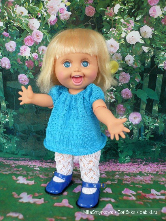 вязаная одежда для кукол.