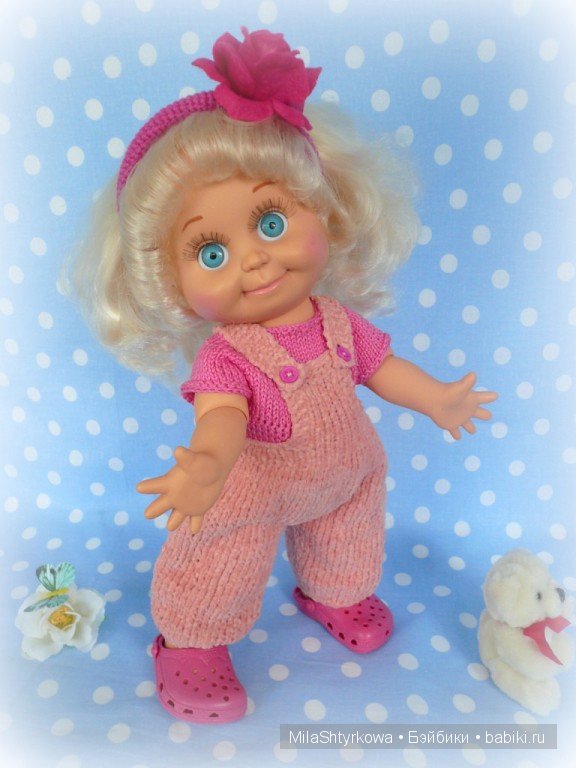 вязаная одежда для кукол.