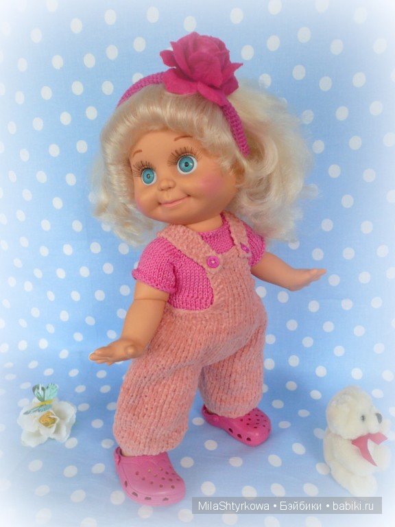 вязаная одежда для кукол.