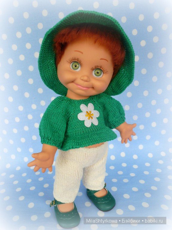 вязаная одежда для кукол.