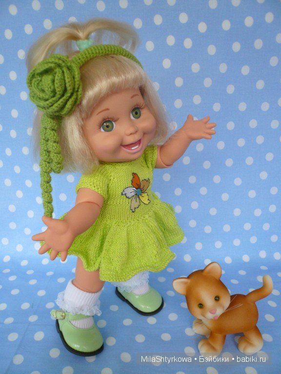 вязаная одежда для кукол.