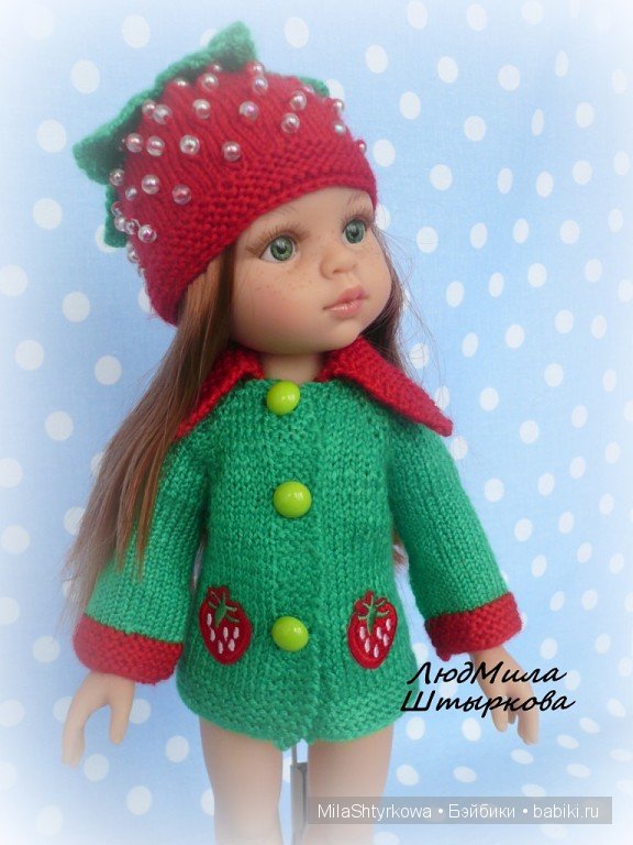 вязаная одежда для кукол.
