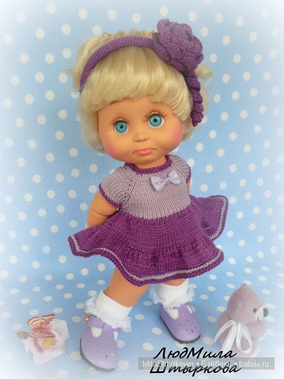 вязаная одежда для кукол.