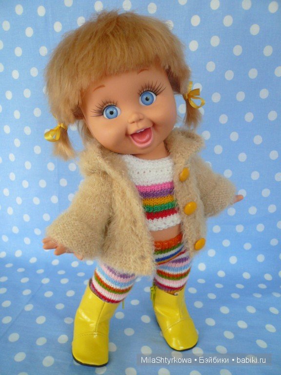 вязаная одежда для кукол.
