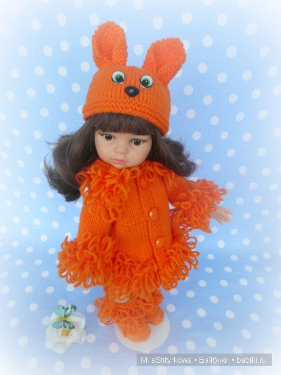 вязаная одежда для кукол.