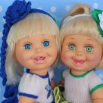 Салли и Мия мои любимочки Galoob baby face