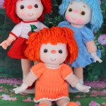 Куколки из винтажных заготовок