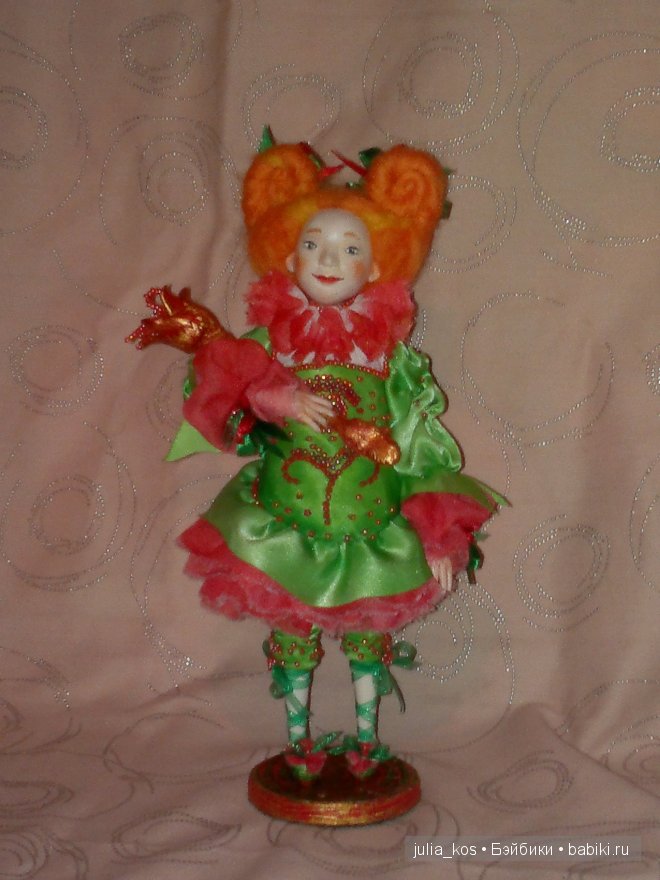 Мадмуазель Пион, авторская кукла (фото 2)