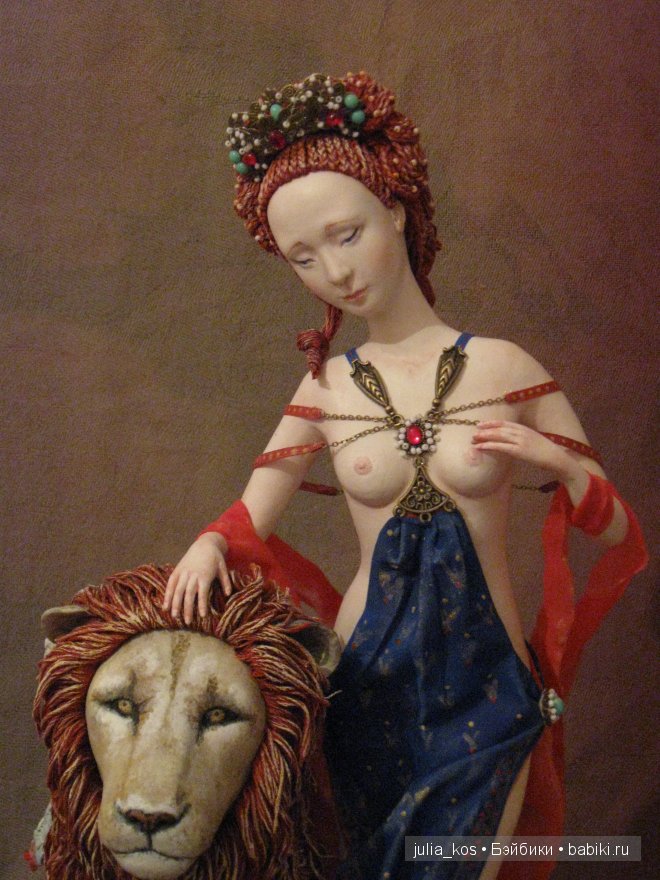 Дева и крылатый лев — Авторские куклы ручной работы: текстильные (фото 2)