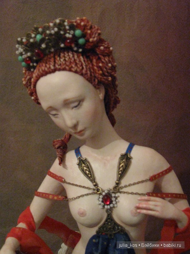 Дева и крылатый лев — Авторские куклы ручной работы: текстильные (фото 4)