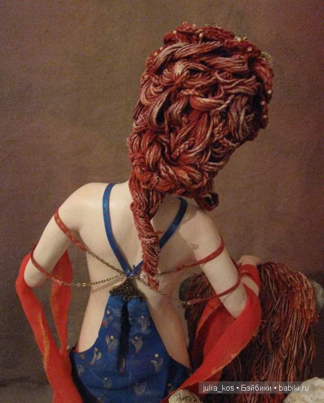 Дева и крылатый лев — Авторские куклы ручной работы: текстильные (фото 10)