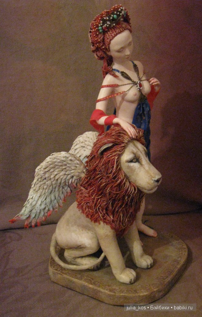 Дева и крылатый лев — Авторские куклы ручной работы: текстильные