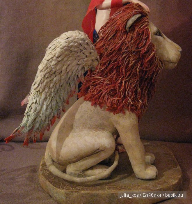 Дева и крылатый лев — Авторские куклы ручной работы: текстильные