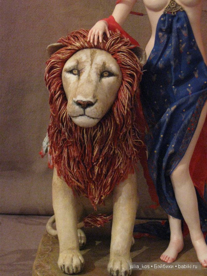 Дева и крылатый лев — Авторские куклы ручной работы: текстильные (фото 3)