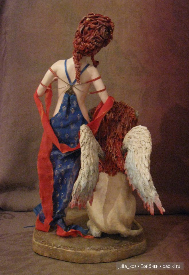 Дева и крылатый лев — Авторские куклы ручной работы: текстильные (фото 8)