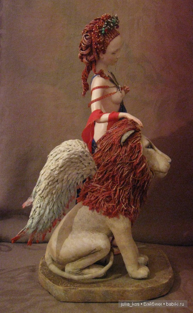 Дева и крылатый лев — Авторские куклы ручной работы: текстильные