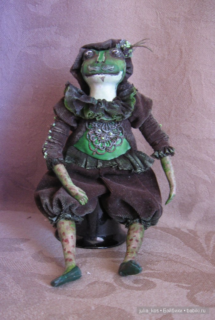 Их Высочества Лягушки — Авторские куклы ручной работы: текстильные (фото 6)