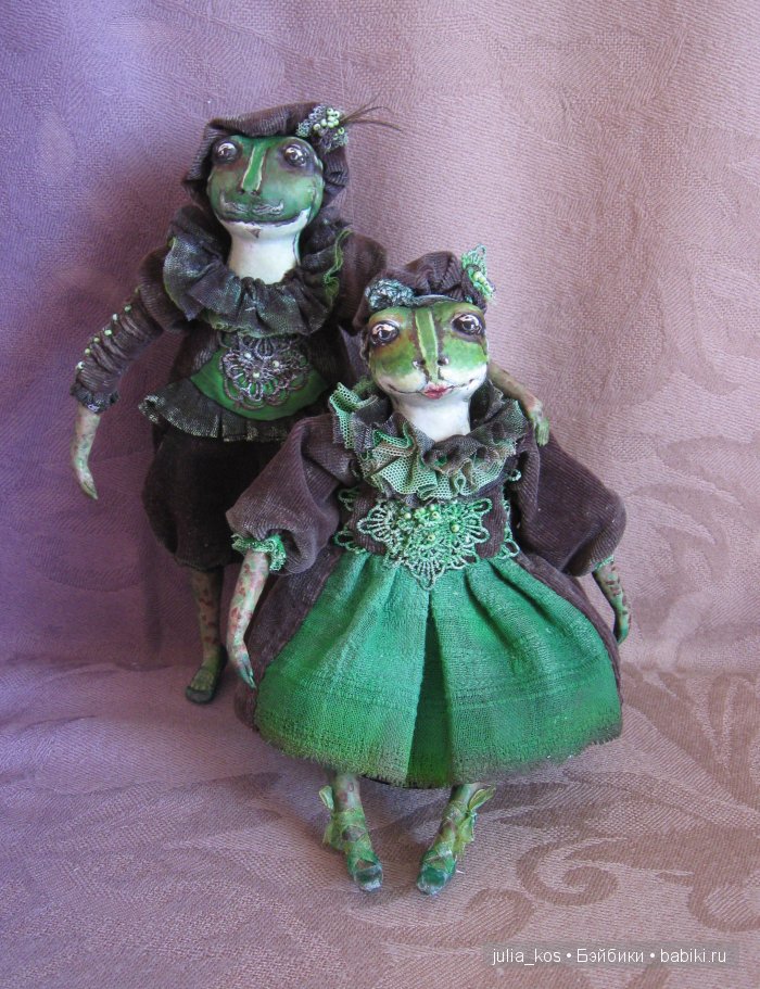 Их Высочества Лягушки — Авторские куклы ручной работы: текстильные (фото 3)