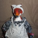 Лиса Патрикеевна. Игрушка ручной работы
