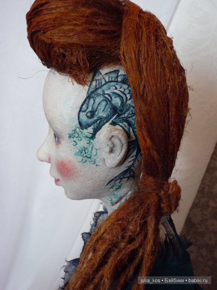 Ундина. Будуарная кукла ручной работы (фото 9)