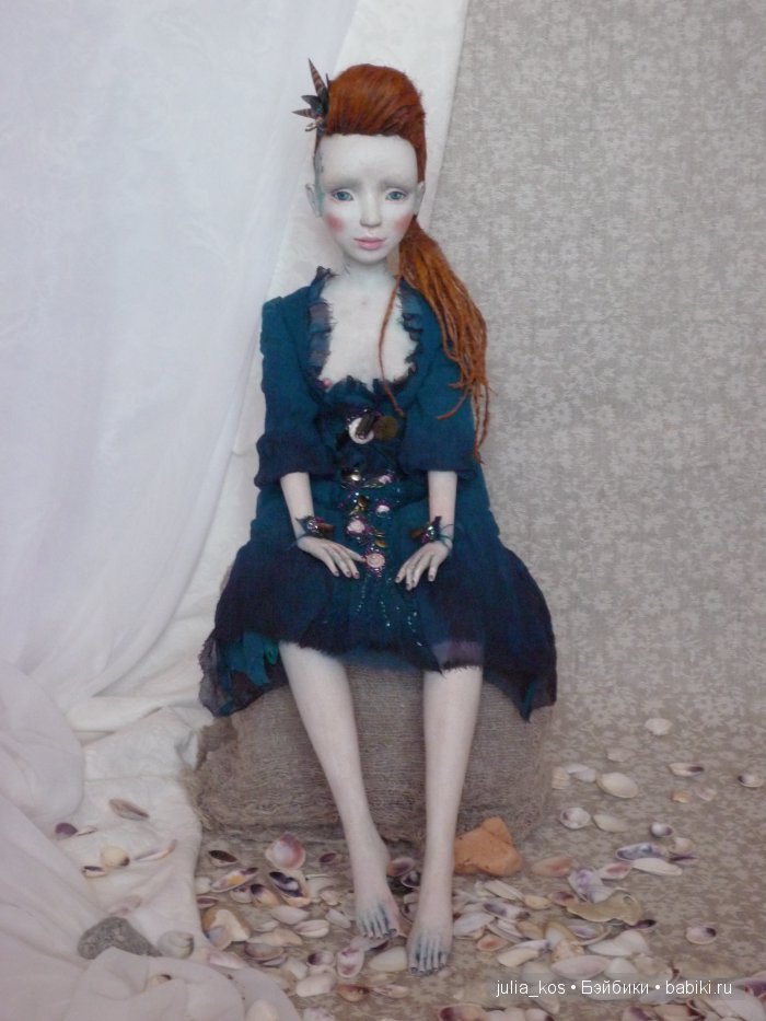 Ундина. Будуарная кукла ручной работы