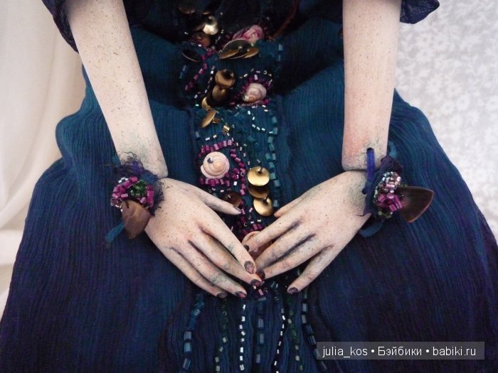 Ундина. Будуарная кукла ручной работы (фото 5)