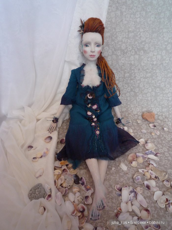 Ундина. Будуарная кукла ручной работы