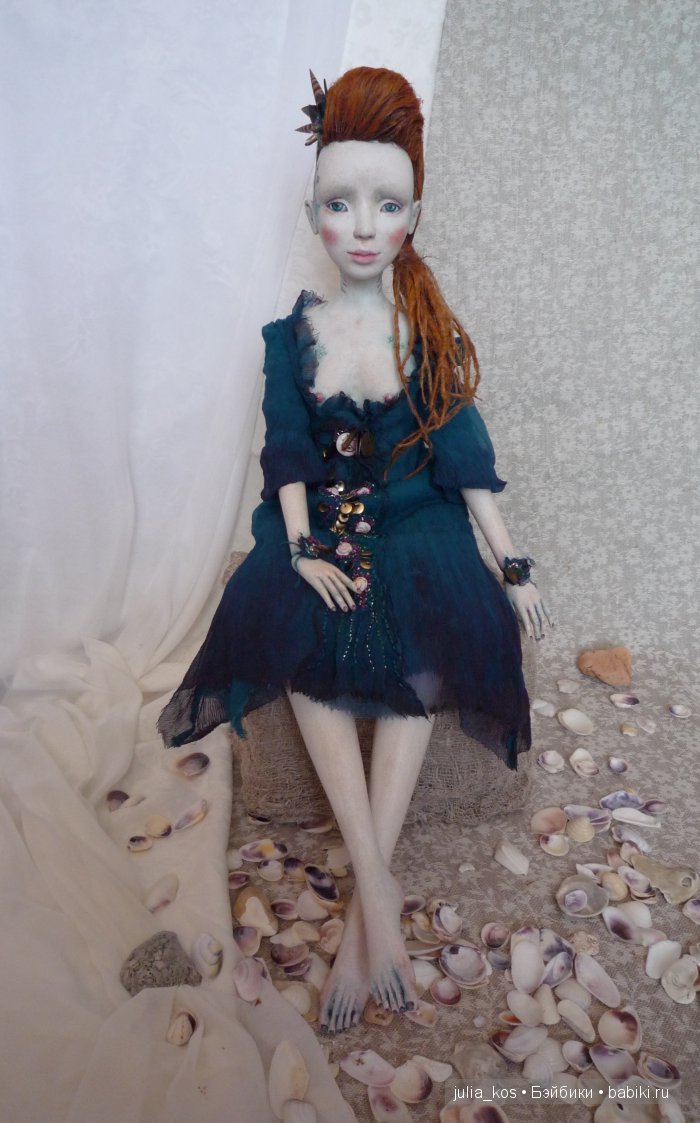 Ундина. Будуарная кукла ручной работы