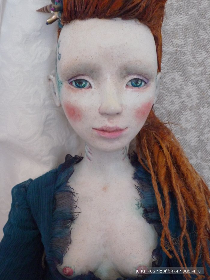 Ундина. Будуарная кукла ручной работы