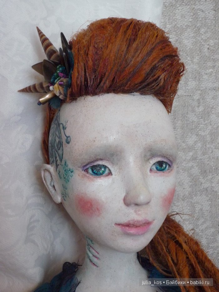 Ундина. Будуарная кукла ручной работы