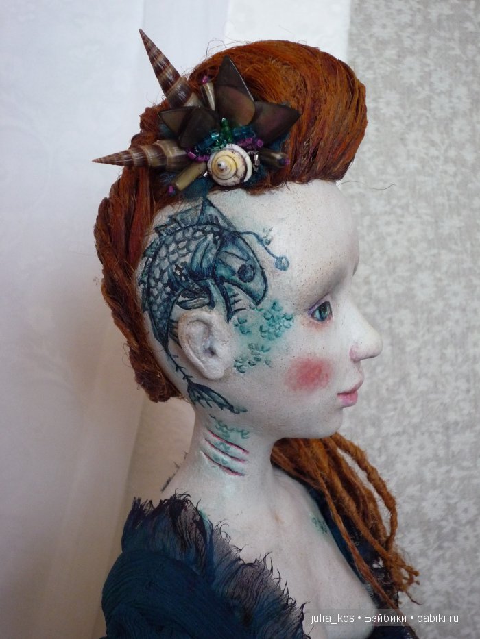 Ундина. Будуарная кукла ручной работы (фото 10)